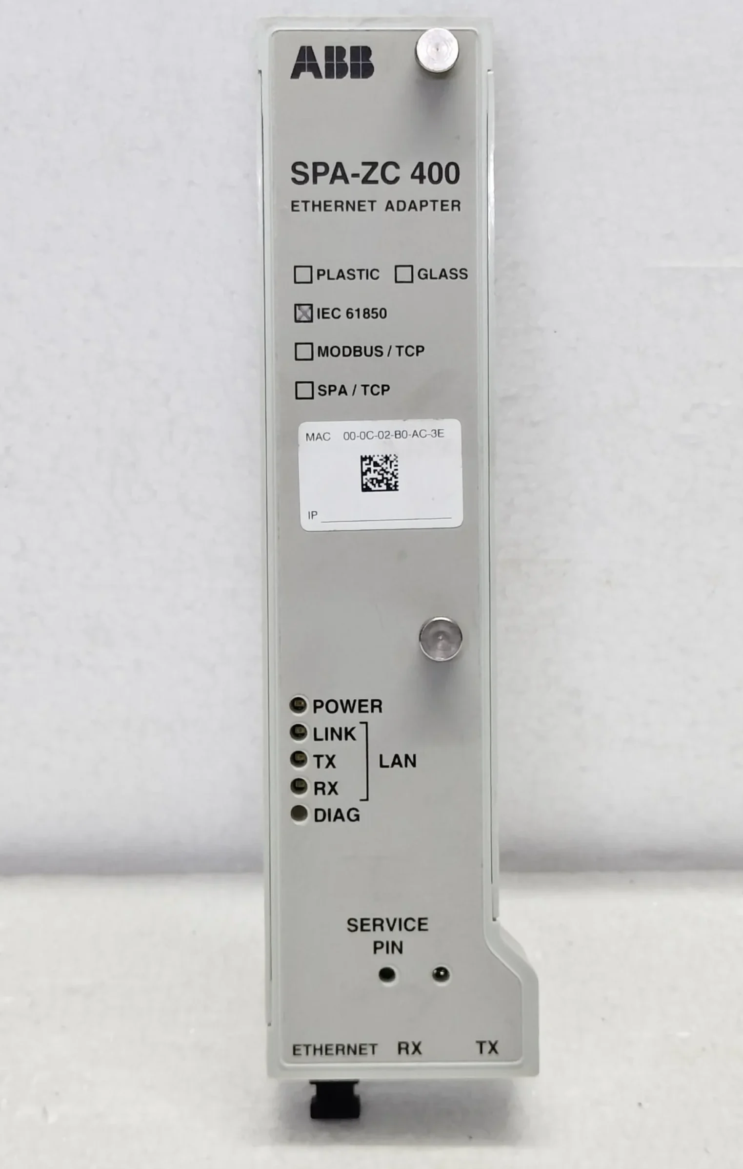ABB SPA-ZC 400 Ethernet Adapter – Rev. C2.1