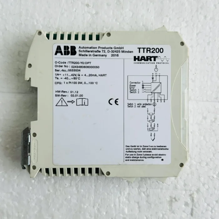 ABB TTR200-YO Rail Mount Temperature Transmitter