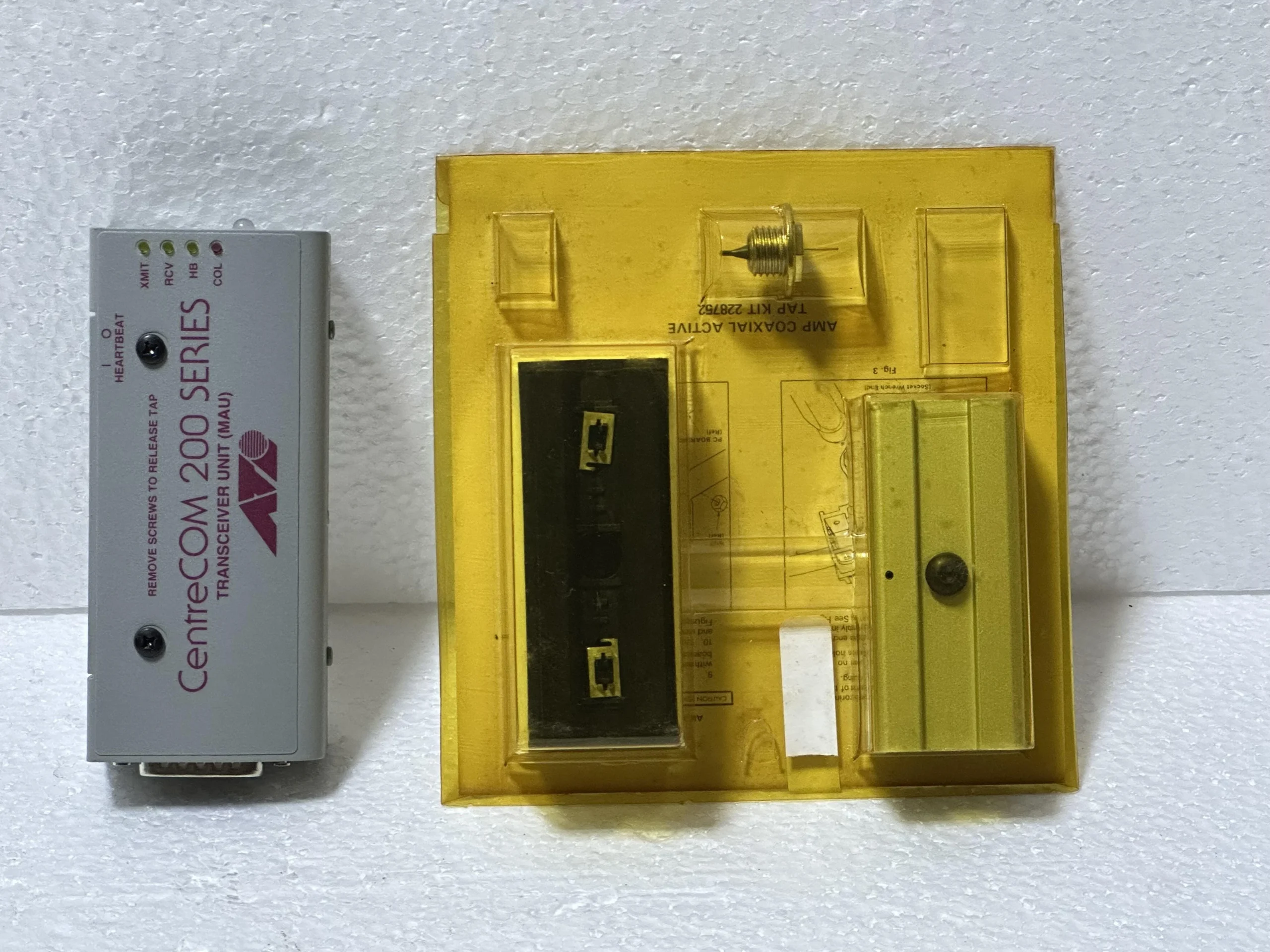 ALLIED TELESIS CENTRECOM 200 SERIES TRANSCEIVER UNIT (MAU) ALLIED TELESIS CENTRECOM 200 SERIES TRANSCEIVER UNIT (MAU)