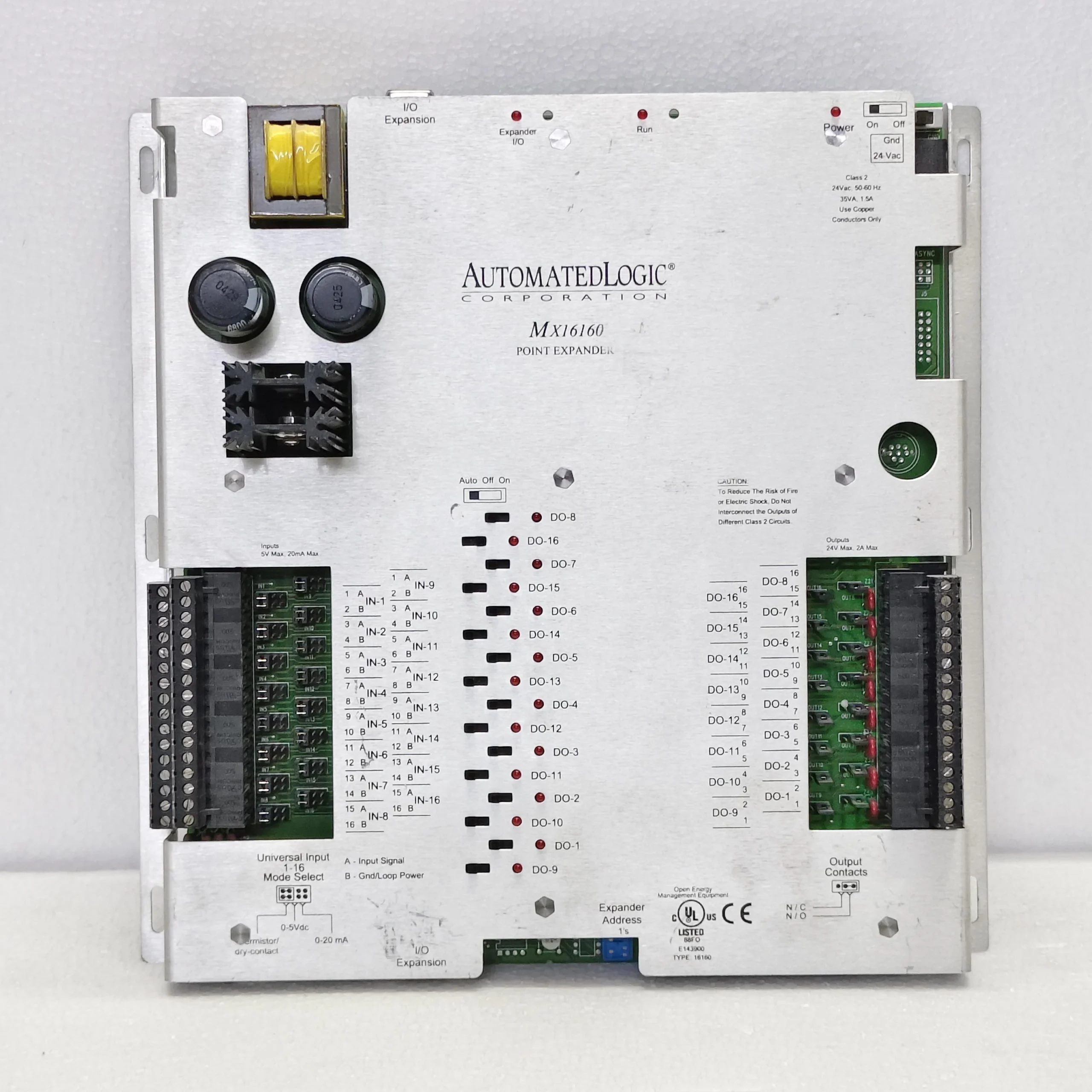 AUTOMATED LOGIC MX16160 Point Expander Module – Rev. 4
