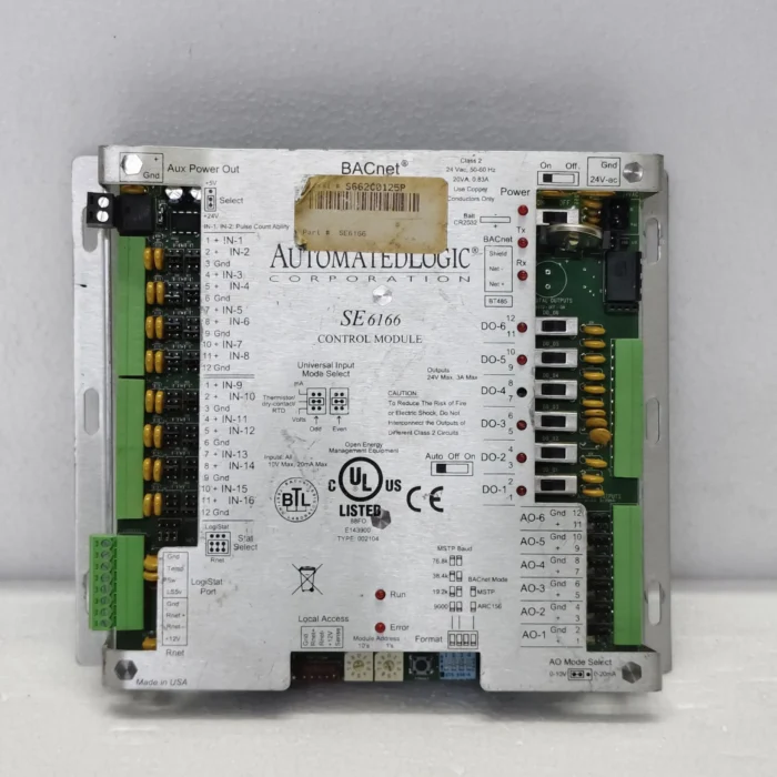 AUTOMATED LOGIC SE6166 BACnet Control Module – Rev. 9