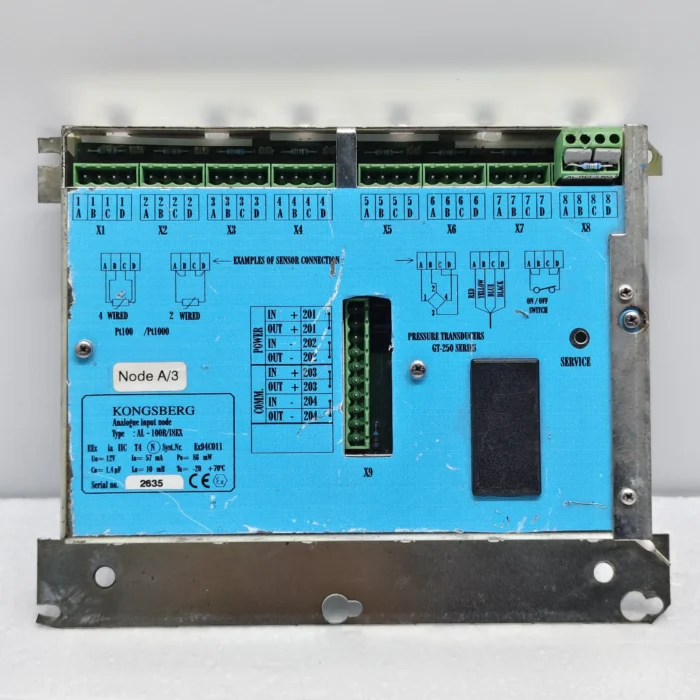 KONGSBERG AL-100BI8EX ANALOGUE INPUT NODE MODULE