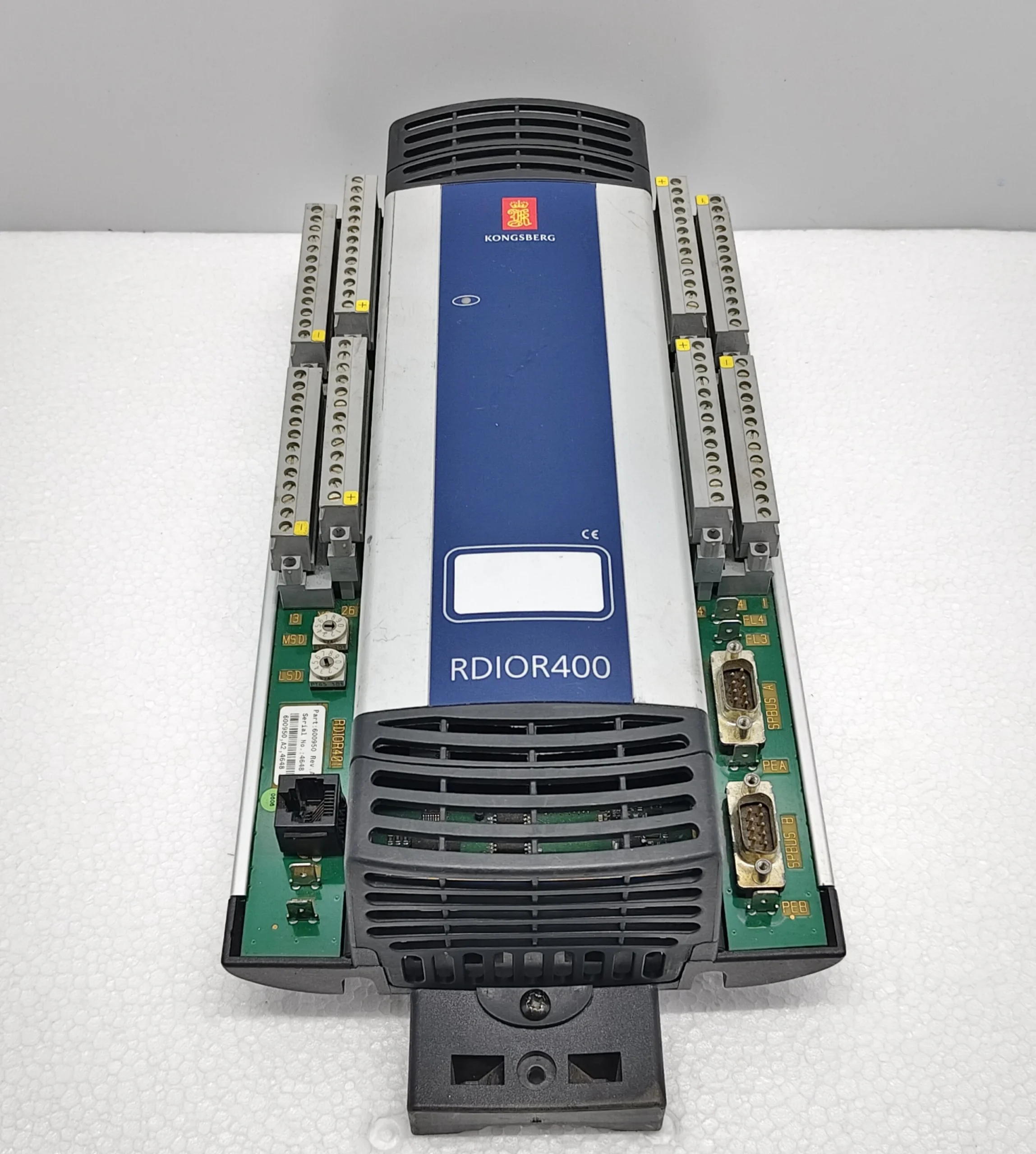 KONGSBERG RDIOR400 Remote Multipurpose I/O Module (Part No. 600950, Rev. 3.1.1) KONGSBERG RDIOR400 REMOTE DIGITAL IO MODULE PN 600950 REV A2