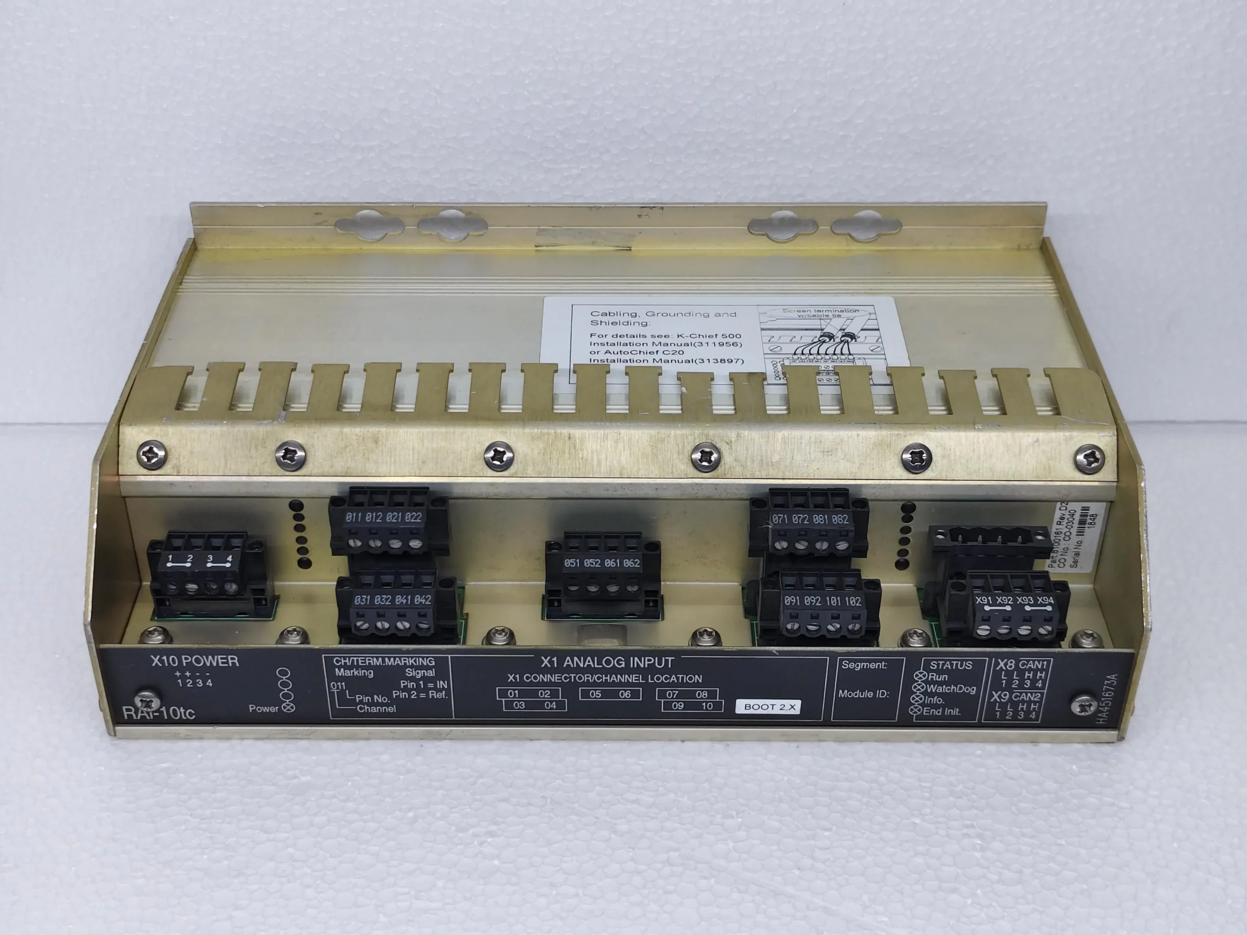 7. KONGSBERG Remote Analog Input Module RAI-1 OTC P/N 8100161 Rev. D2