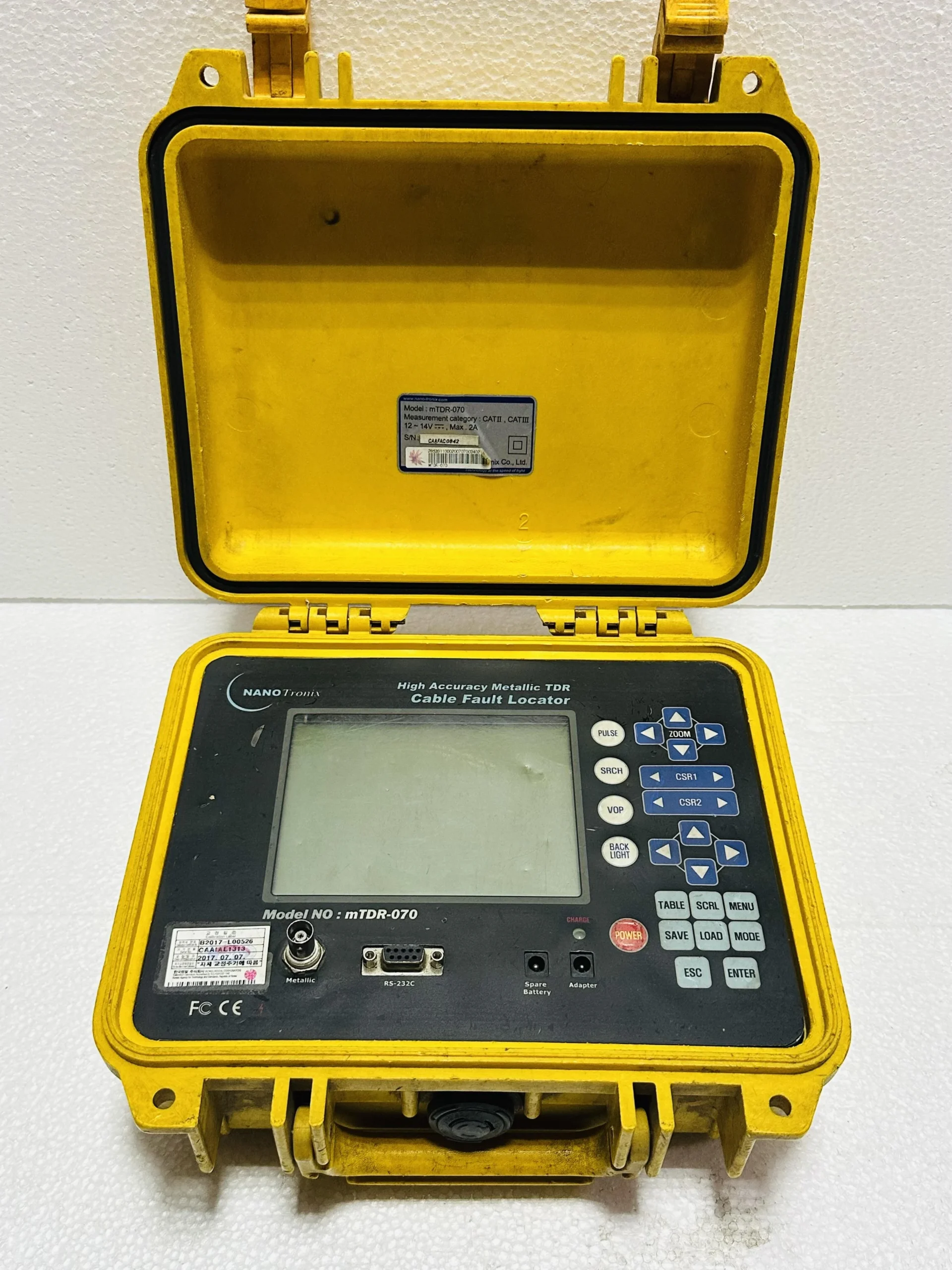 NANO TRONIX mTDR-070 CABEL FAULT LOCATOR