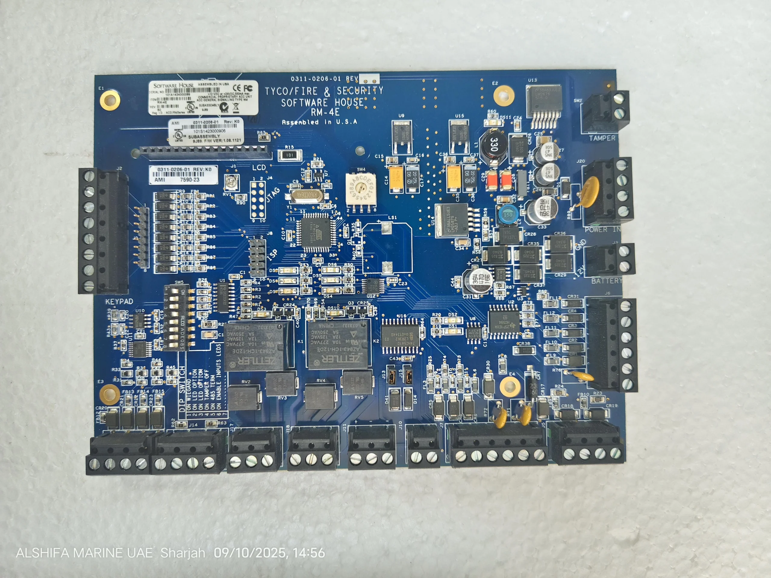 TYCO Fire and Security Software House RM 4E PCB